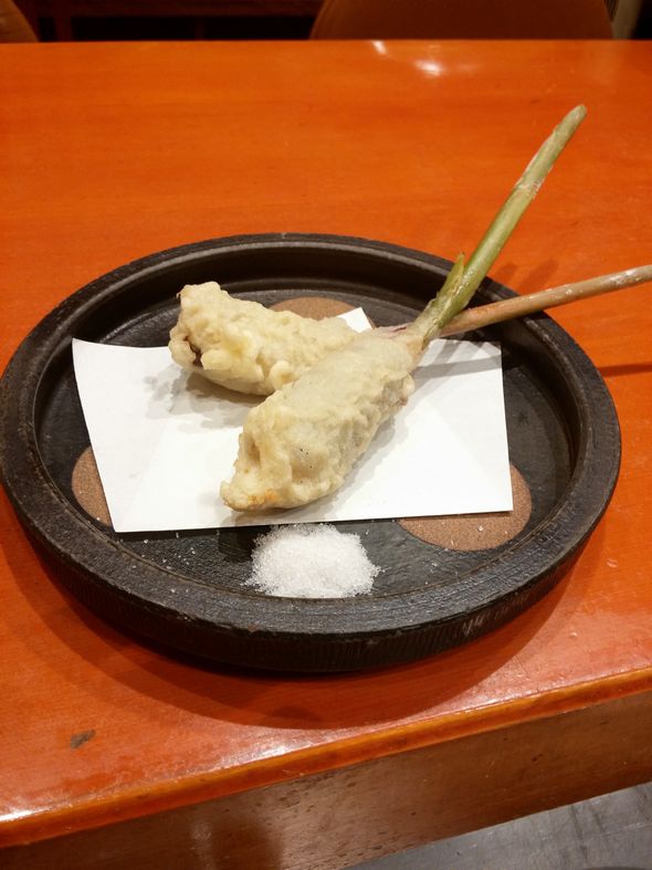 魚竹（1）クジラ谷中巻天ぷら